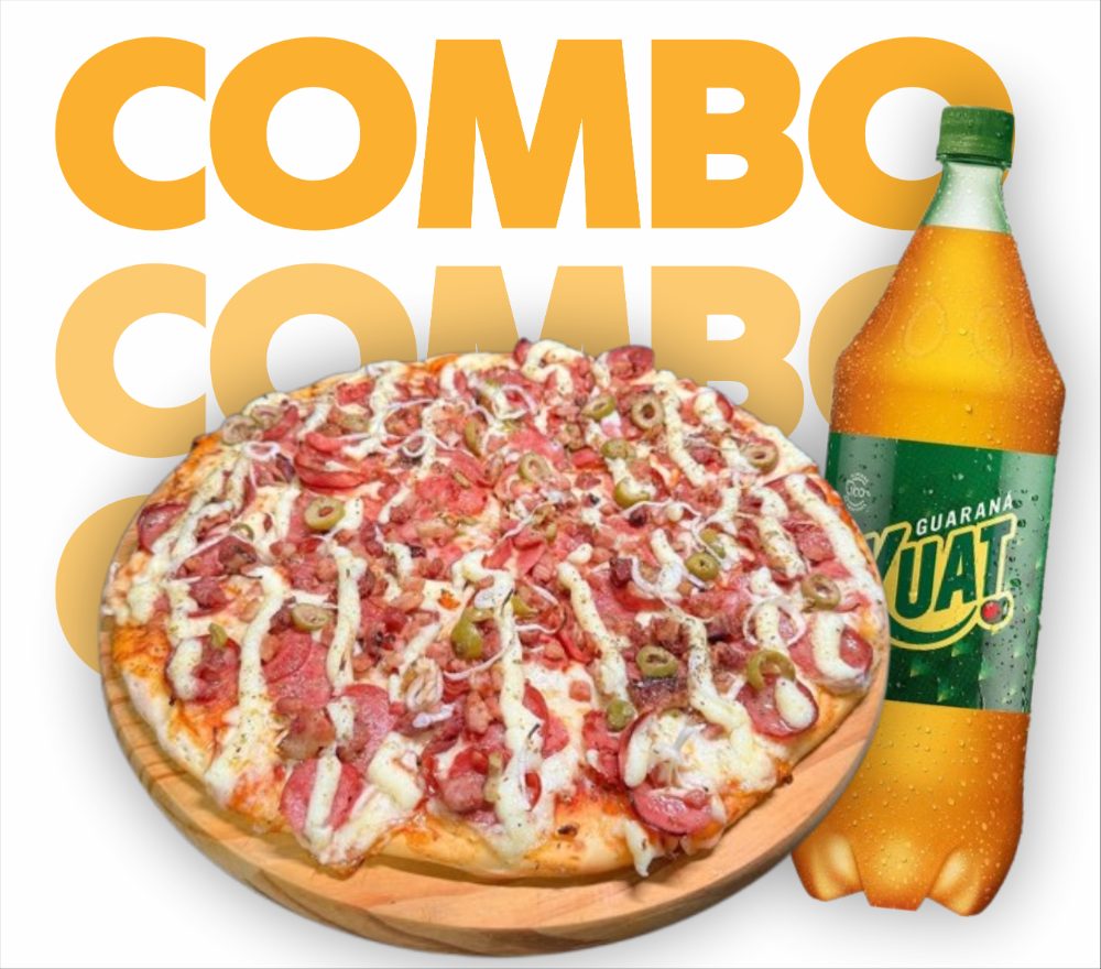 Arte do combo Alegria da Castro's Pizza