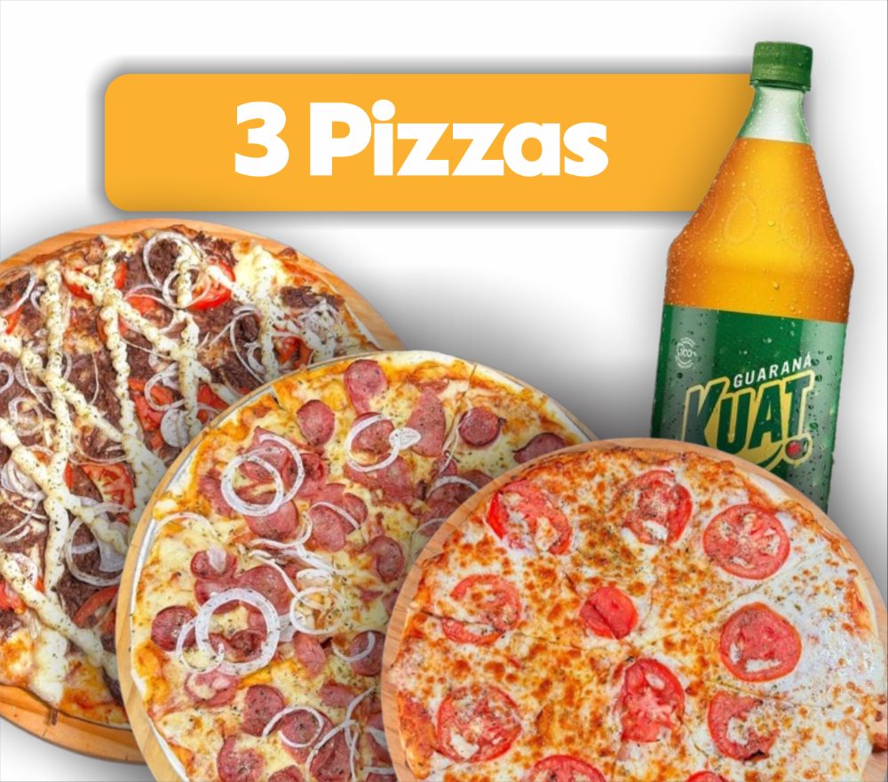 Arte do combo Rodízio em casa da Castro's Pizza